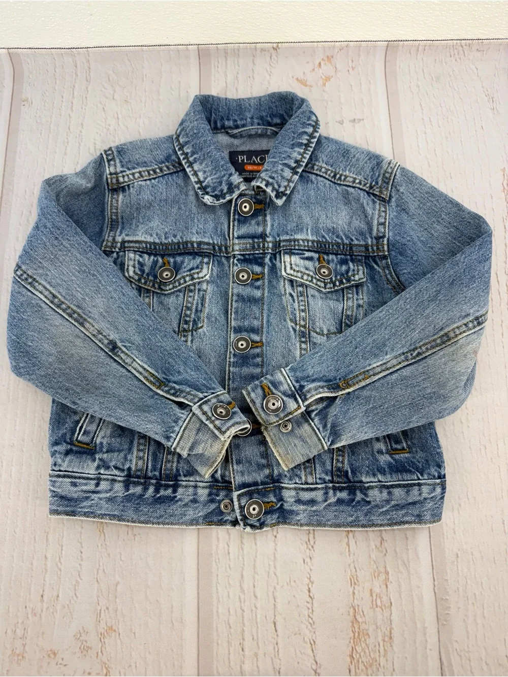 Children’s Place Girls Denim Jacket Size‎ 4 Blue Classic Trucker